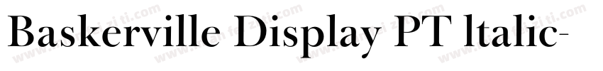 Baskerville Display PT ltalic字体转换